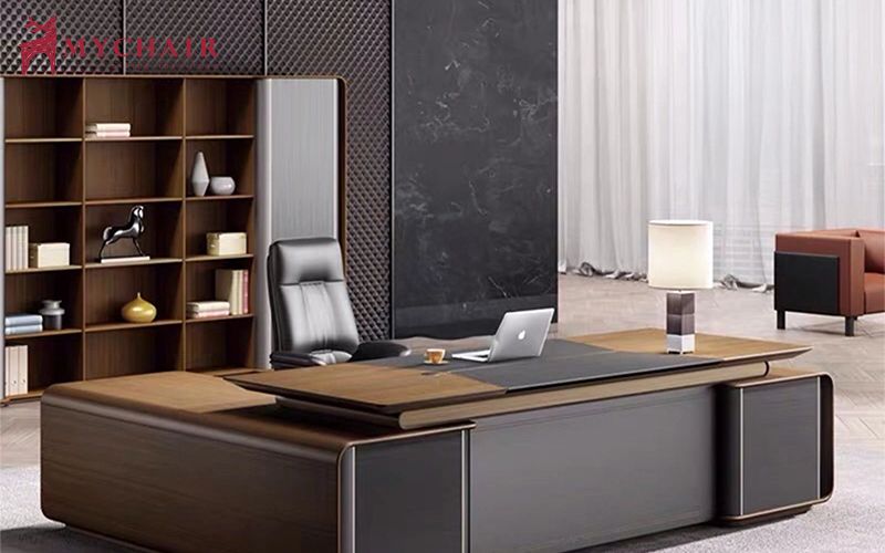 bàn giám đốc thiết kế gỗ