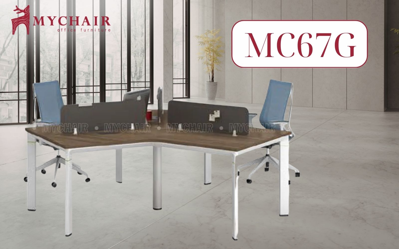 Mẫu bàn làm việc MyChair MC67G phù hợp với nhiều không gian văn phòng chuyên nghiệp Mẫu bàn làm việc MyChair MC67G phù hợp với nhiều không gian văn phòng chuyên nghiệp