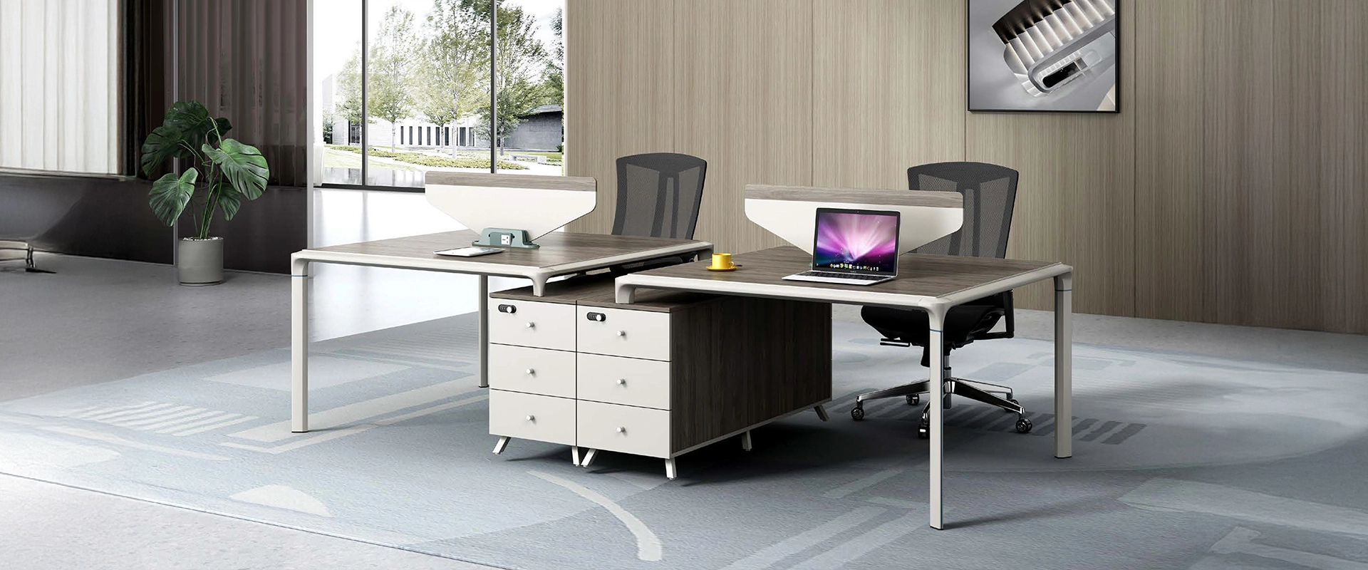 bàn làm việc cụm 2