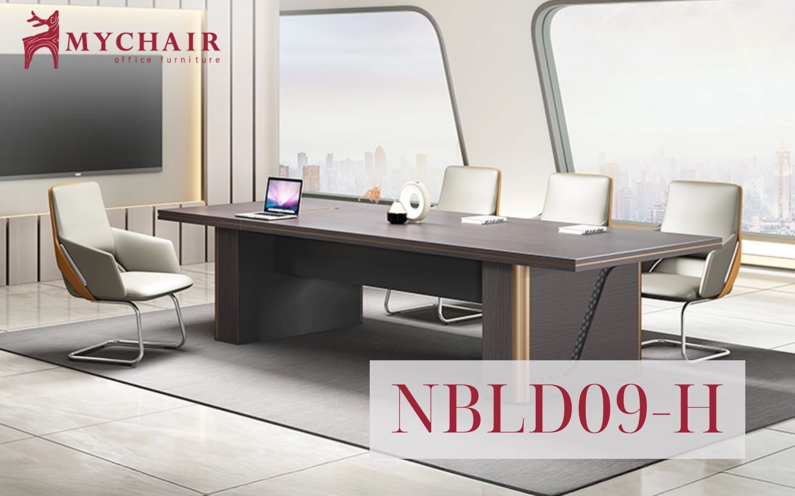 Mẫu bàn NBLD09-H chất liệu gỗ MFC bền đẹp phù hợp mọi không gian văn phòng