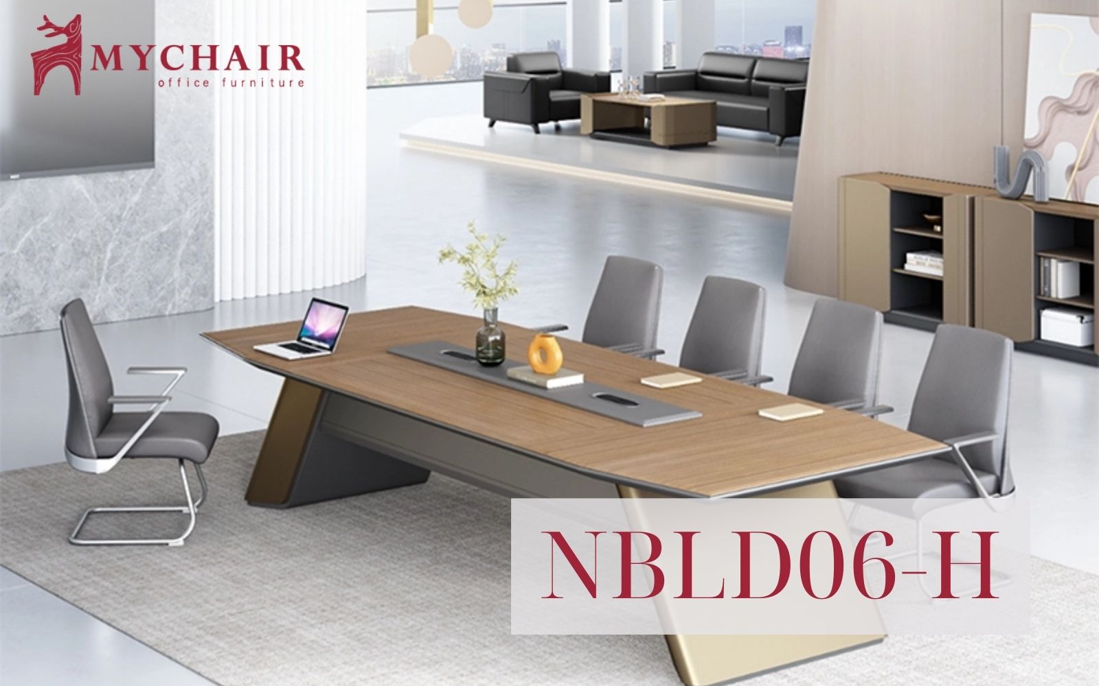 MyChair NBLD06-H tích hợp nắp hộp điện âm bàn