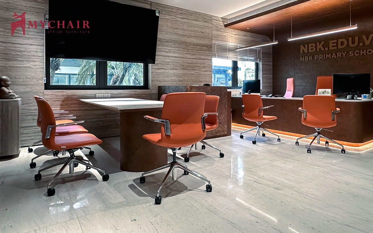 dự án cung cấp nội thất văn phòng cho trường nguyễn bỉnh khiêm củ mychair
