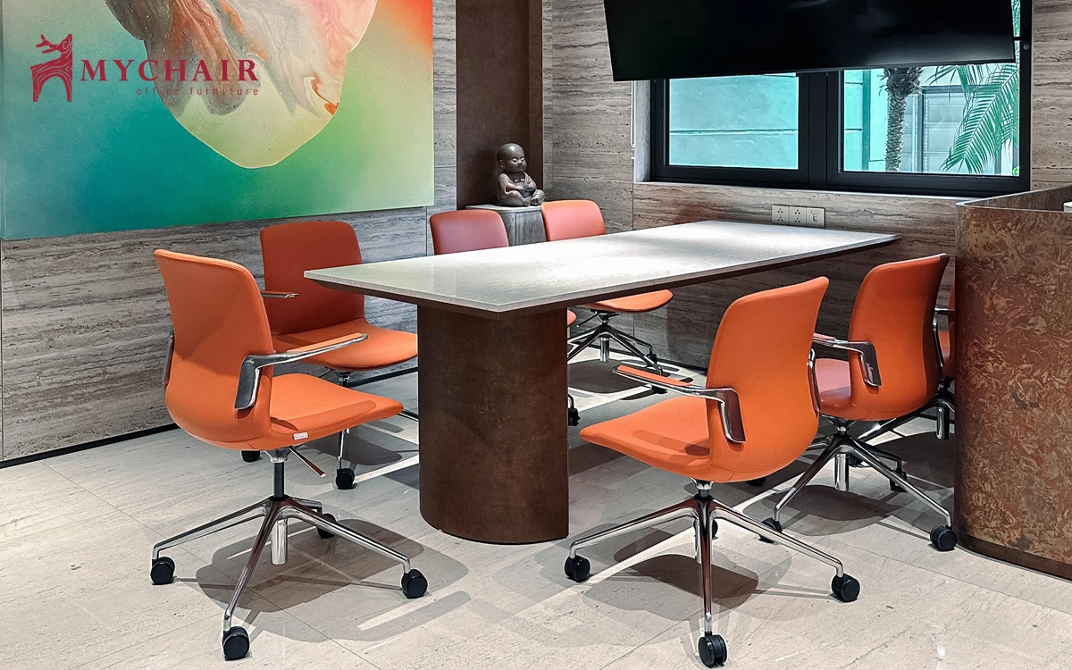 dự án cung cấp nội thất văn phòng cho trường nguyễn bỉnh khiêm củ mychair