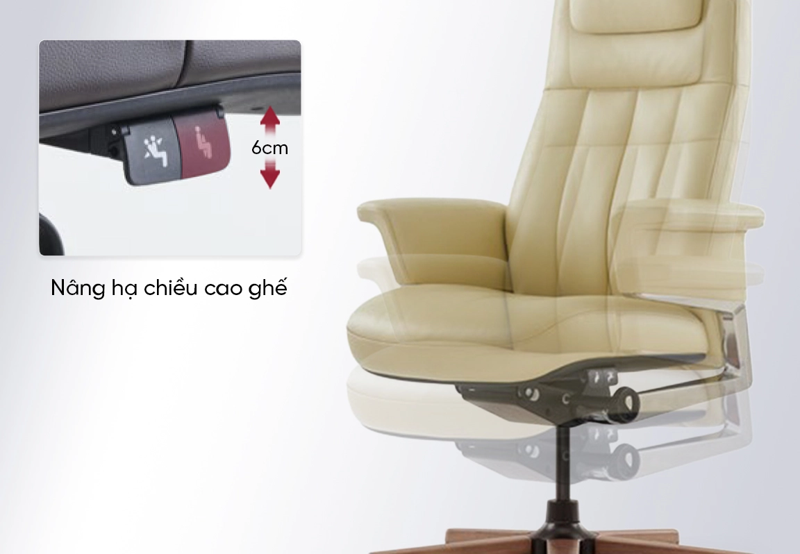 ghế l&atilde;nh đạo nhập khẩu FK021A