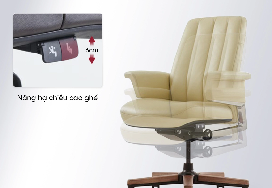 ghế da văn ph&ograve;ng cao cấp FK021B