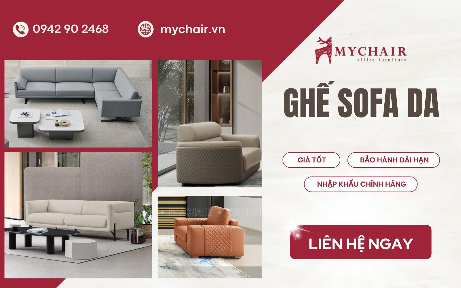 Ghé showroom MyChair để chọn mua sofa da cao cấp giá tốt