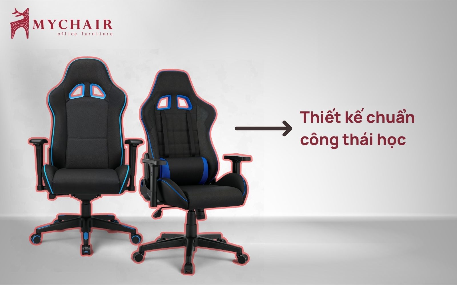 Tiêu chứ chọn ghế gaming ngồi không đau lưng là thiết kế công thái học Tiêu chứ chọn ghế gaming ngồi không đau lưng là thiết kế công thái học