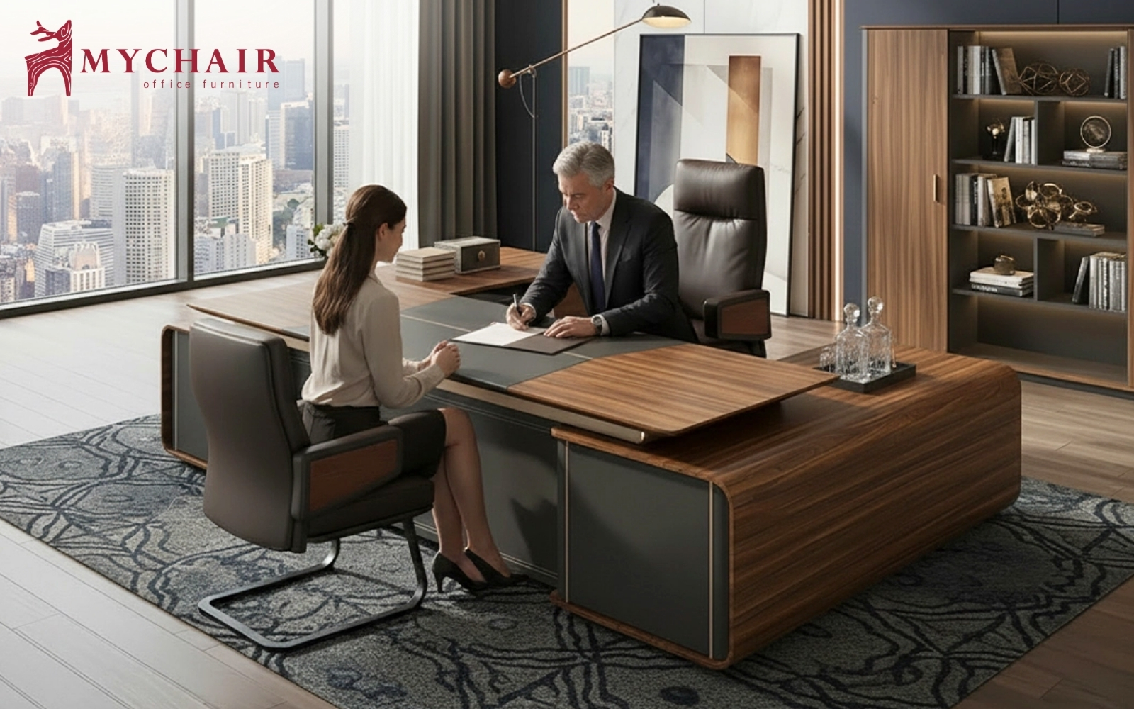 Một số kiểu dáng phổ biến như bàn chữ L, chữ nhật hay bán nguyệt