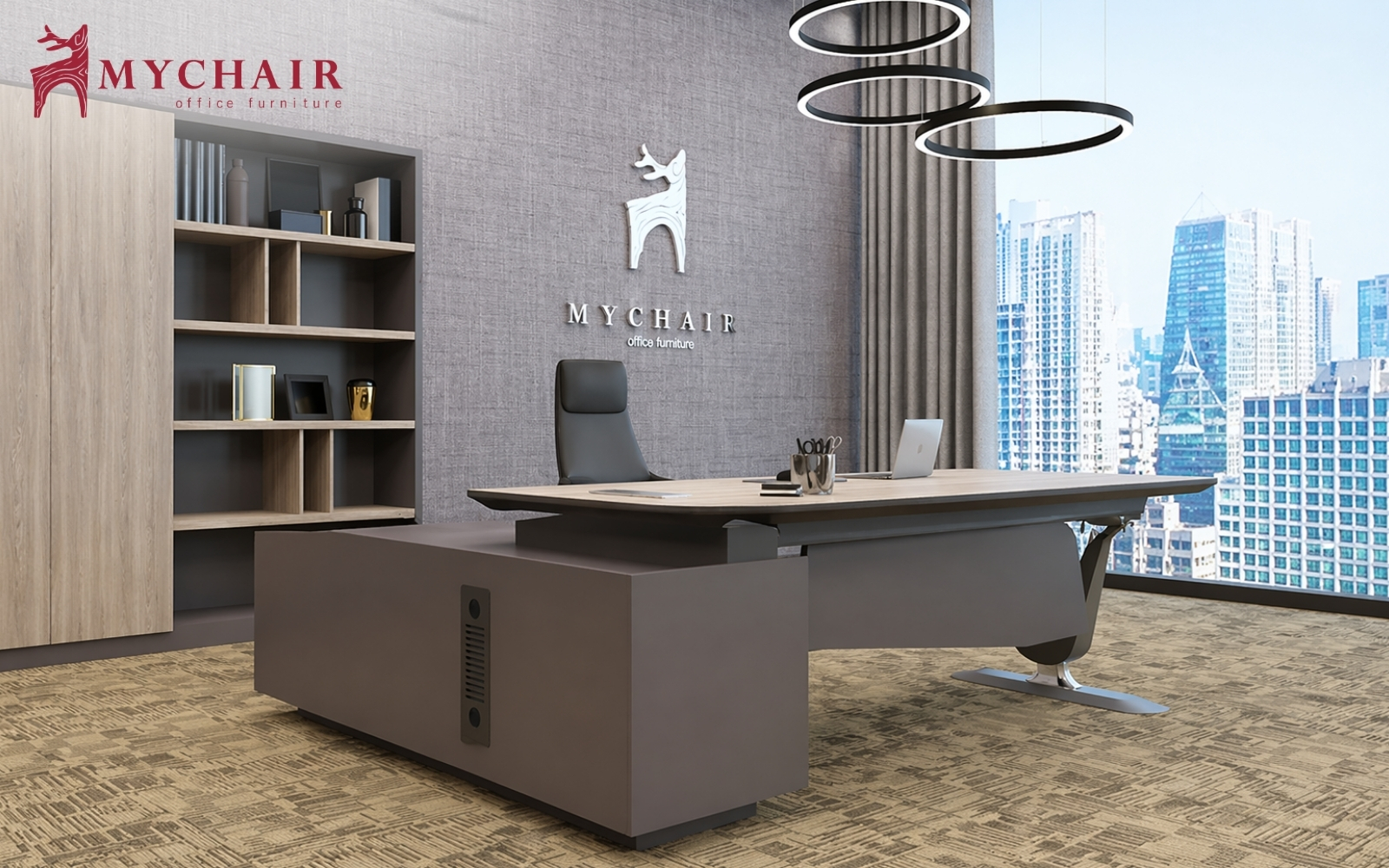 Các kiểu dáng bàn làm việc văn phòng đẹp dành cho trưởng phòng