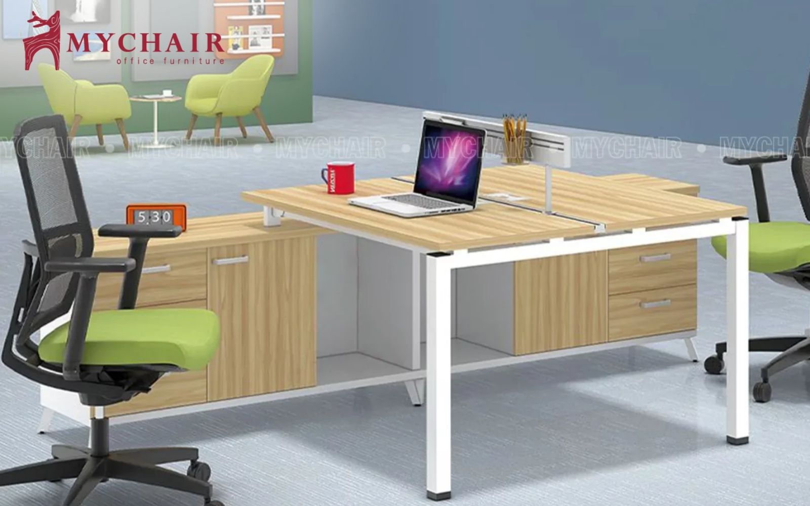 Hệ tủ side cabinet đa năng giúp mở rộng khả năng lưu trữ hồ sơ