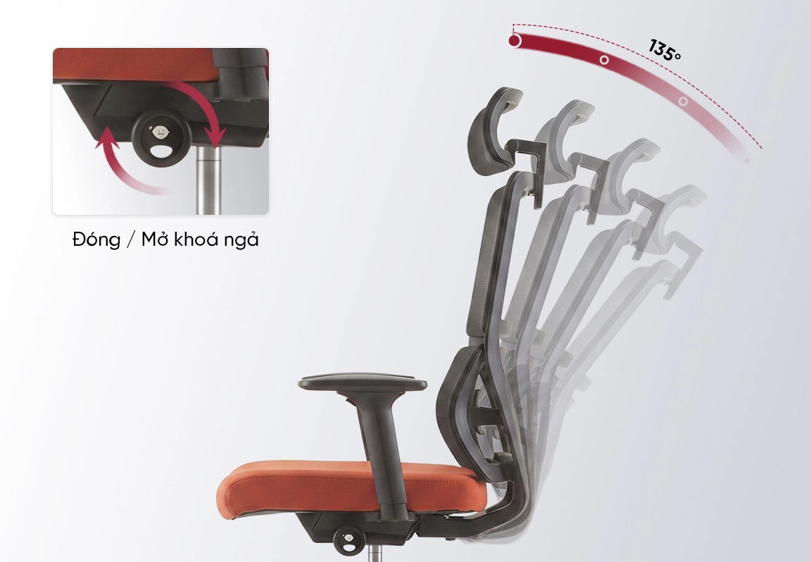 ghế th&aacute;i c&ocirc;ng học KAFIT-A