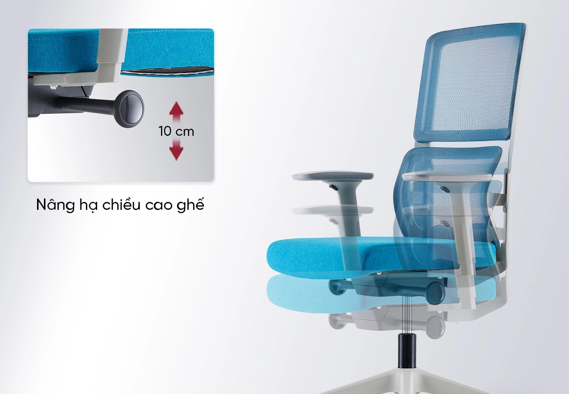 ghế xoay nh&acirc;n vi&ecirc;n văn ph&ograve;ng KAFIT-B