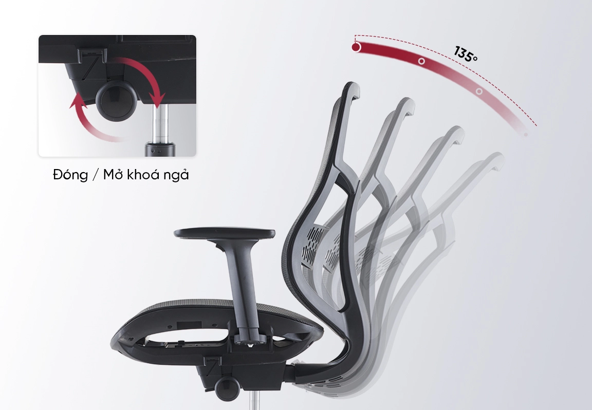 ghế xoay văn ph&ograve;ng lưới lynx-bq