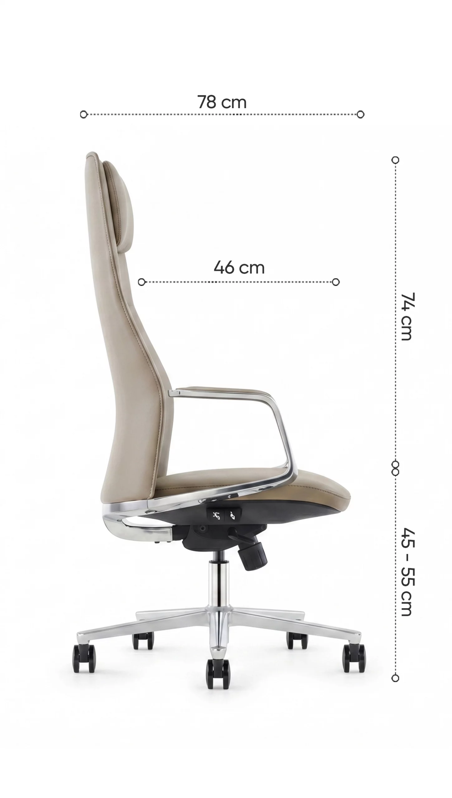 k&iacute;ch thước ghế da fk020a