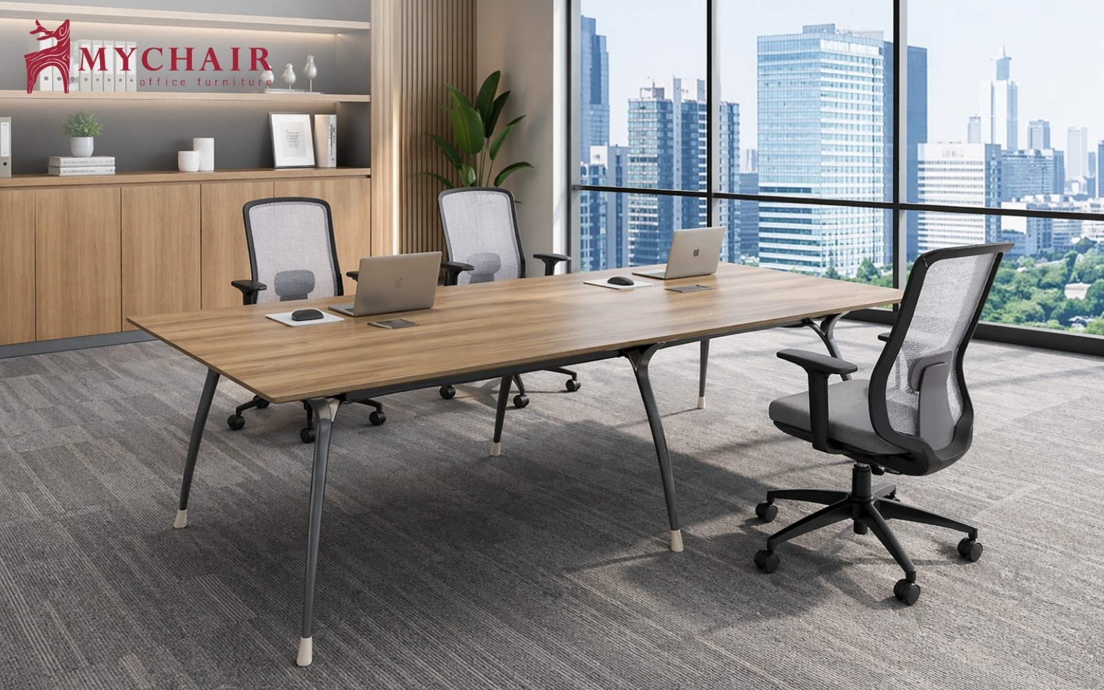 Mẫu bàn làm việc văn phòng MC61B được thiết kế theo phong cách hiện đại