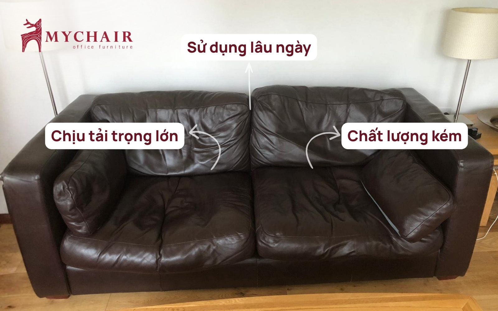 Những lý do khiến đệm ghế sofa bị lún