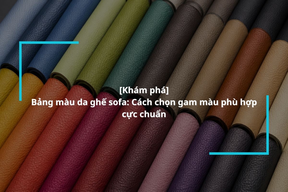 Bảng màu da ghế sofa