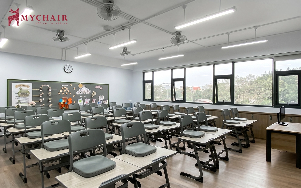 mychair cung cấp nội thất cho trường ngôi sao hoàng mai