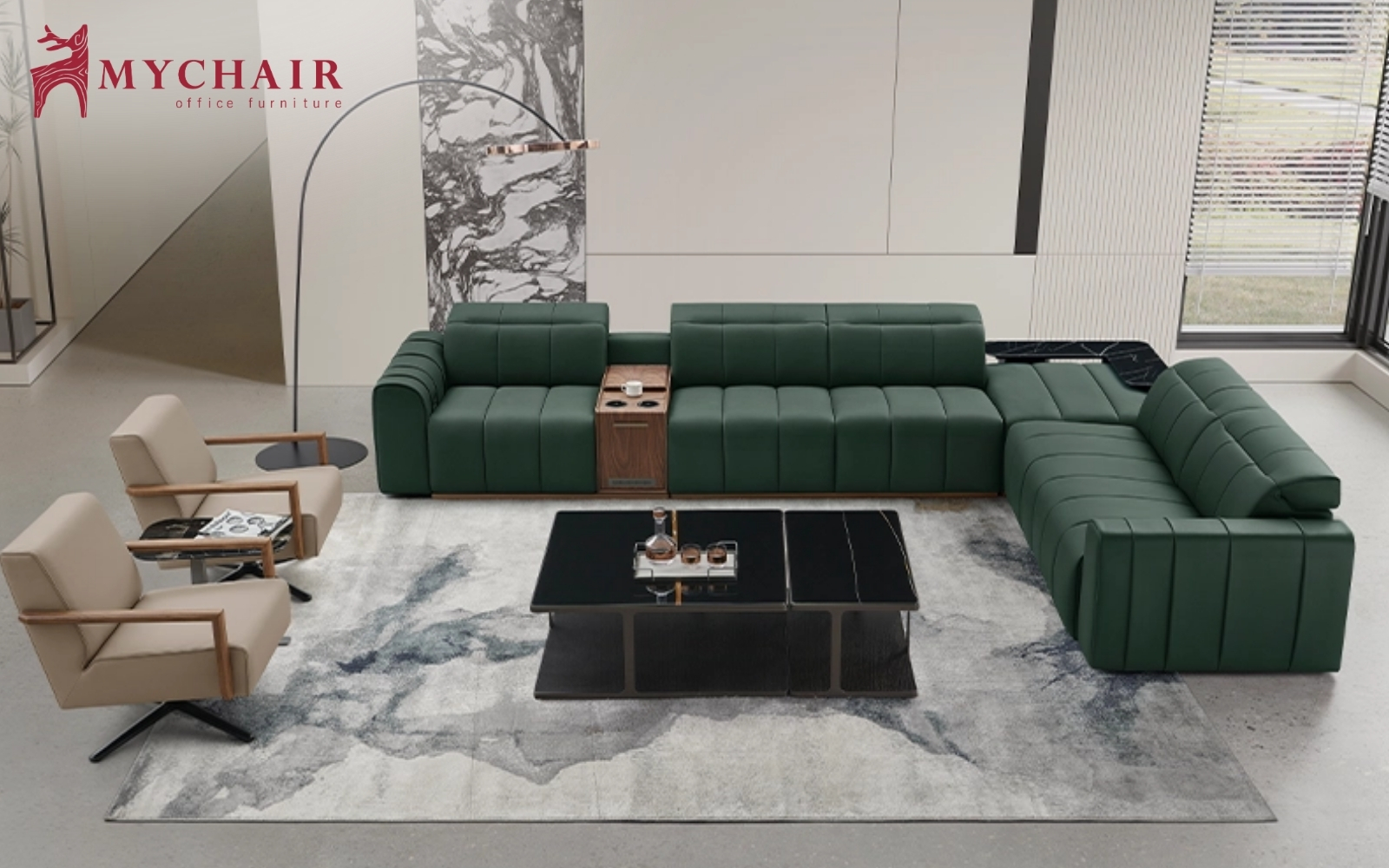 Ghế sofa hợp mệnh hỏa màu xanh lá Ghế sofa hợp mệnh hỏa màu xanh lá