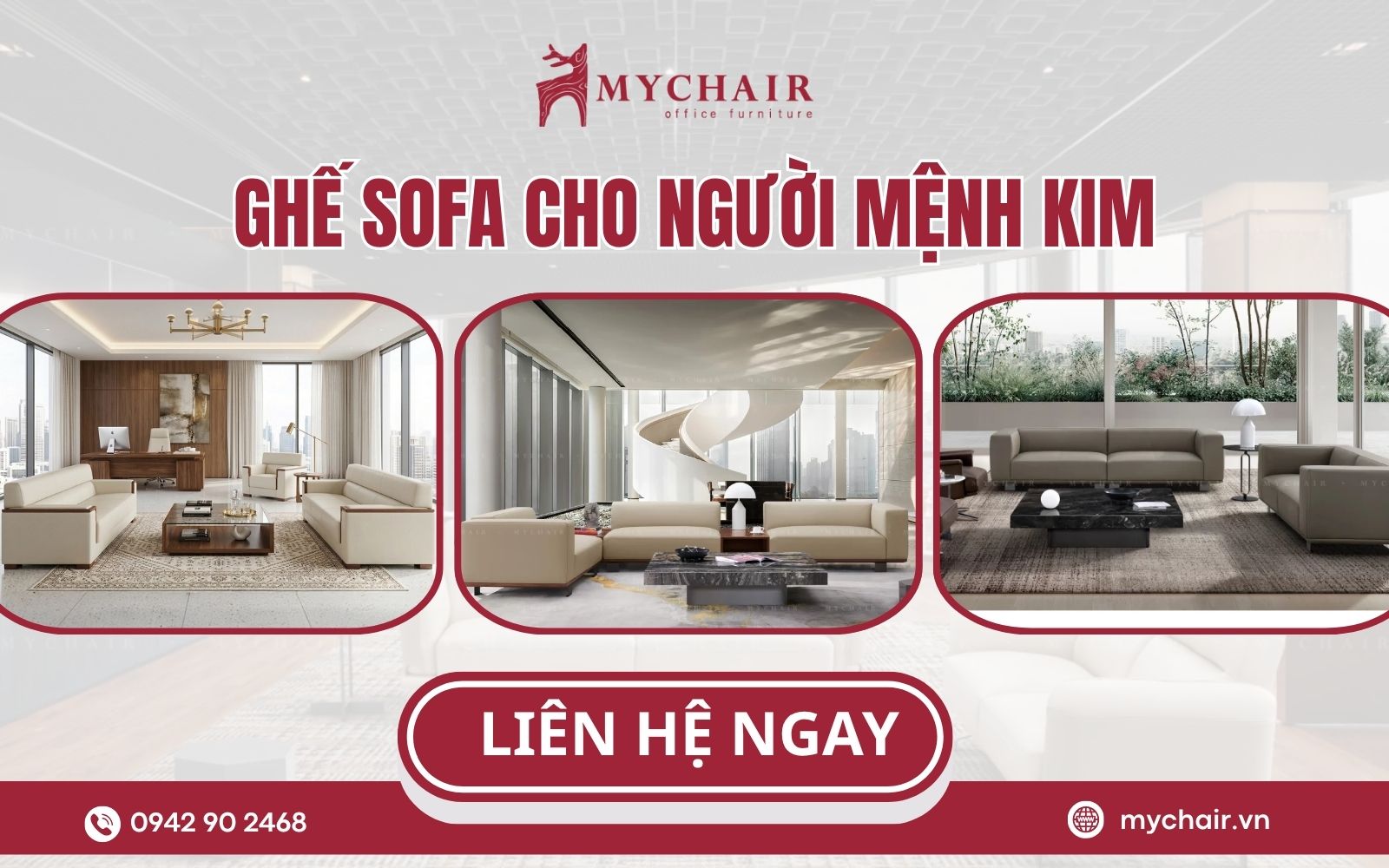 Tham khảo nhiều mẫu sofa cao cấp hợp mệnh Kim tại MyChair
