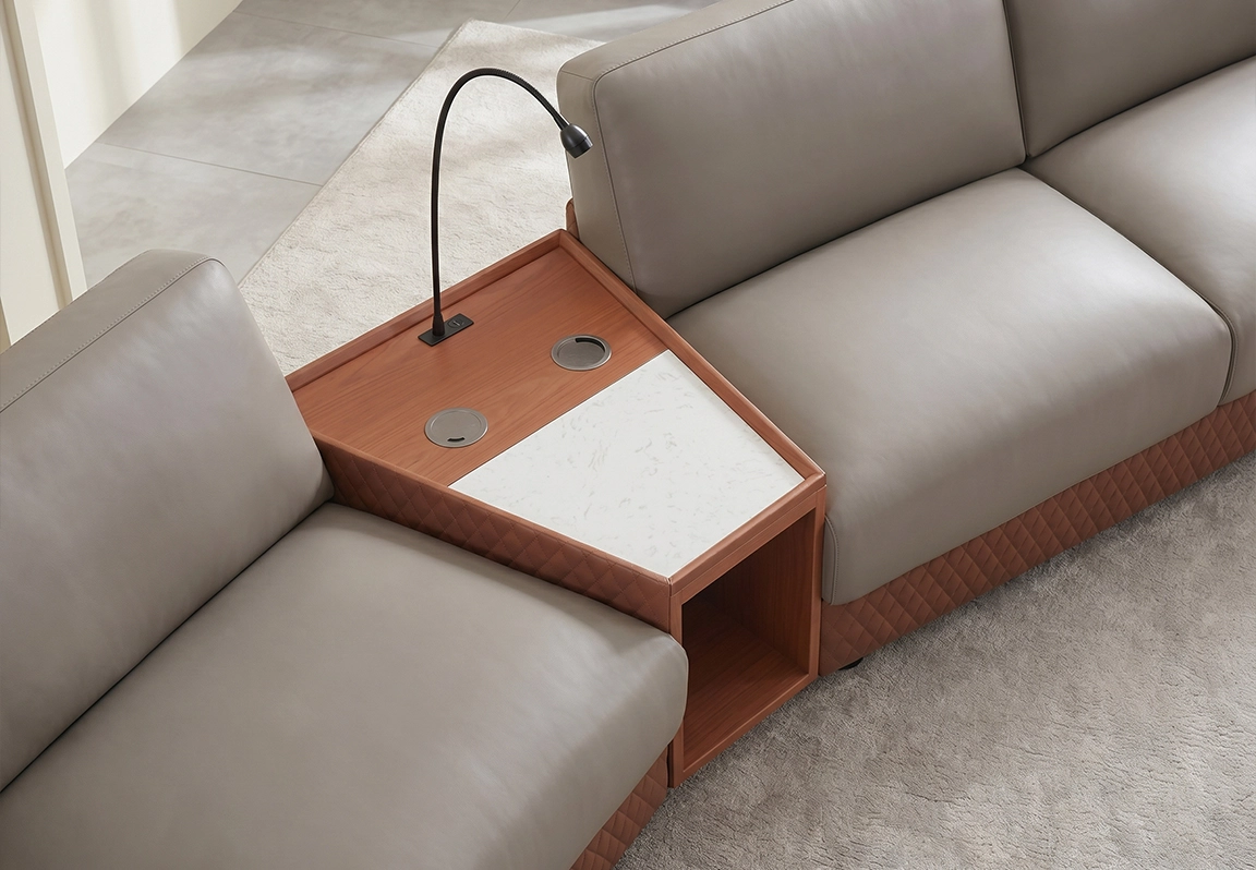 sofa da nhập khẩu fu8065b