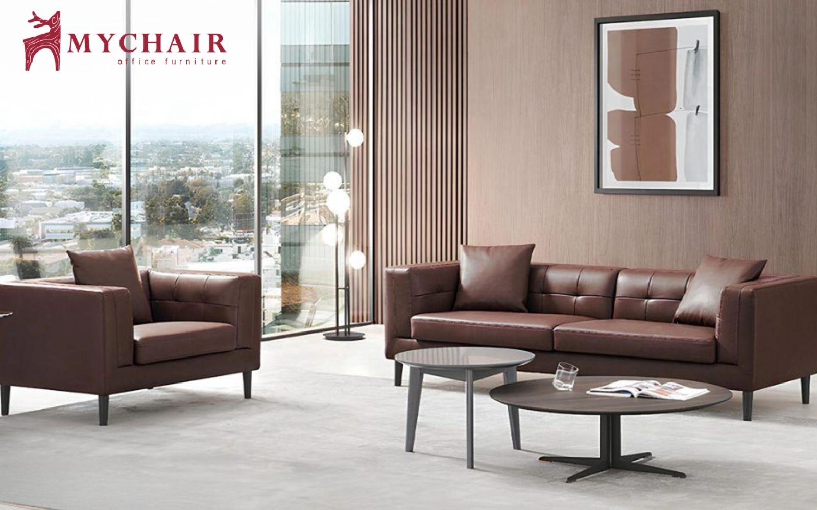 Sofa cho người mệnh Kim màu nâu đất tạo cảm giác ấm và sang trọng