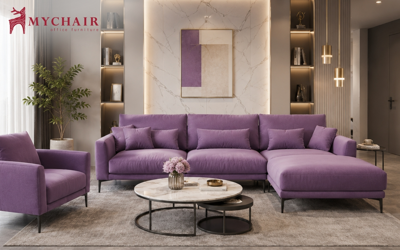 Tím là một trong những gam màu ghế sofa phong thủy cho người mệnh hỏa Tím là một trong những gam màu ghế sofa phong thủy cho người mệnh hỏa