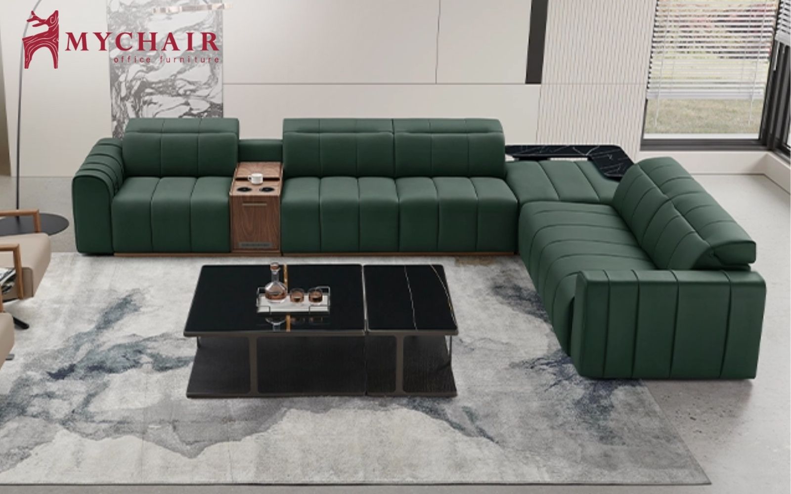 Lựa chọn sofa cho người mệnh Mộc tone xanh lá cây
