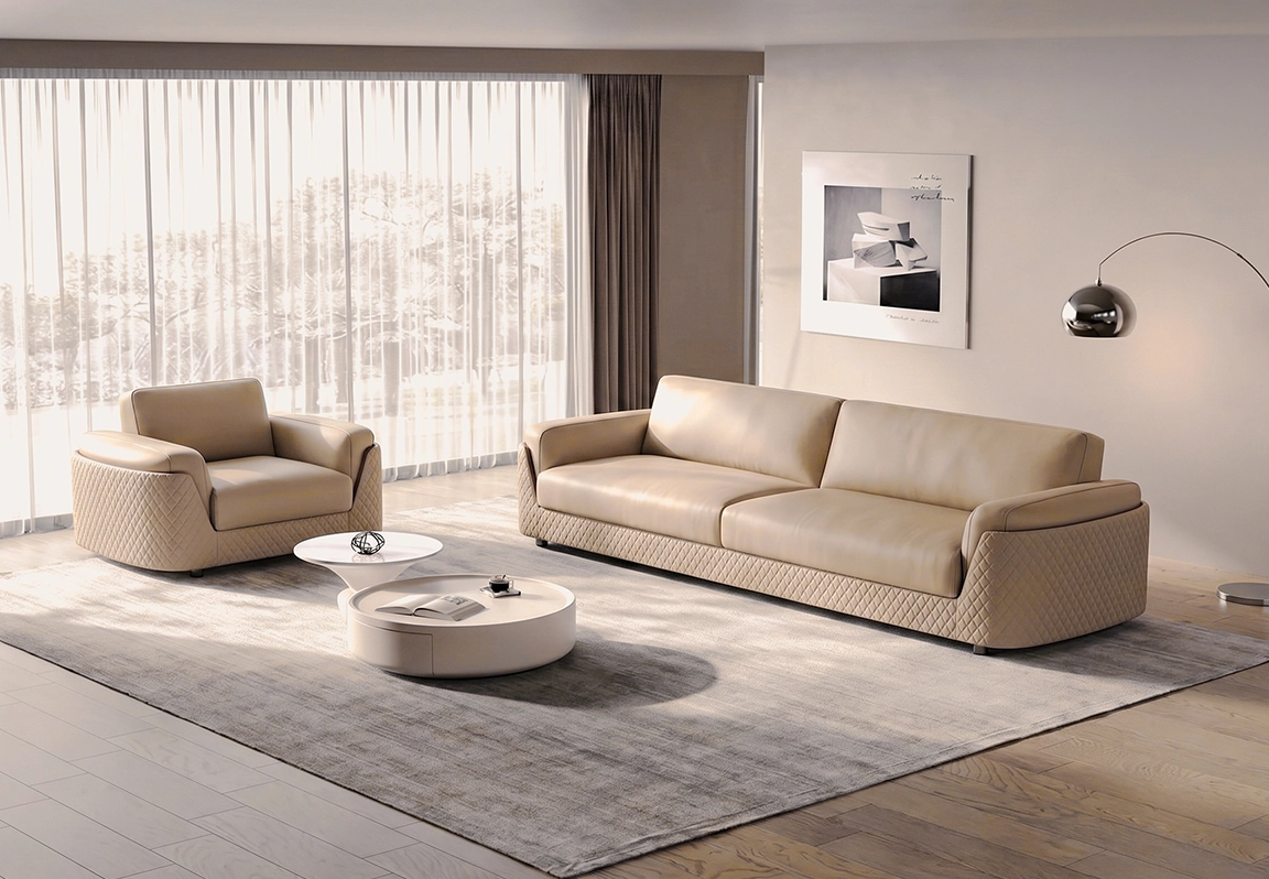 sofa da cao cấp FU8065