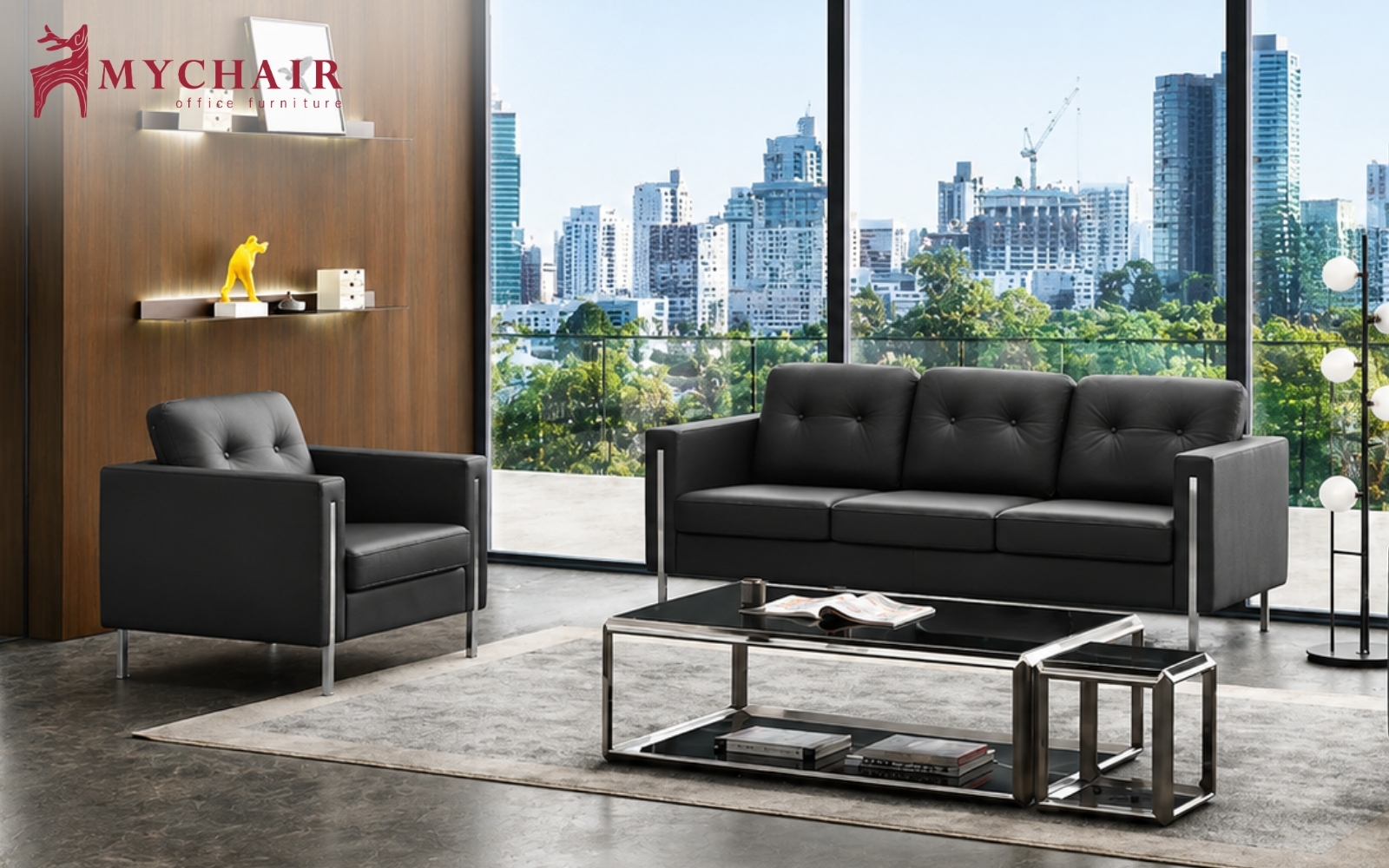 Khẳng định đẳng cấp cùng sofa da đen mạnh mẽ, đầy quyền lực Khẳng định đẳng cấp cùng sofa da đen mạnh mẽ, đầy quyền lực