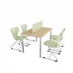 Bàn ghế phòng đọc thư viện HY-1018B