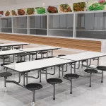 bộ bàn ăn căn tin trường học HY-1015