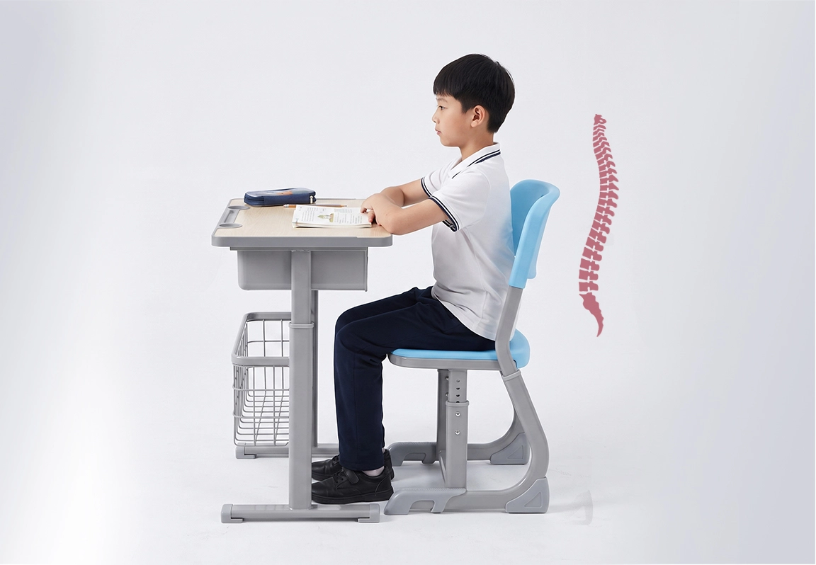 bộ b&agrave;n ghế học sinh chống g&ugrave; lưng HY-105