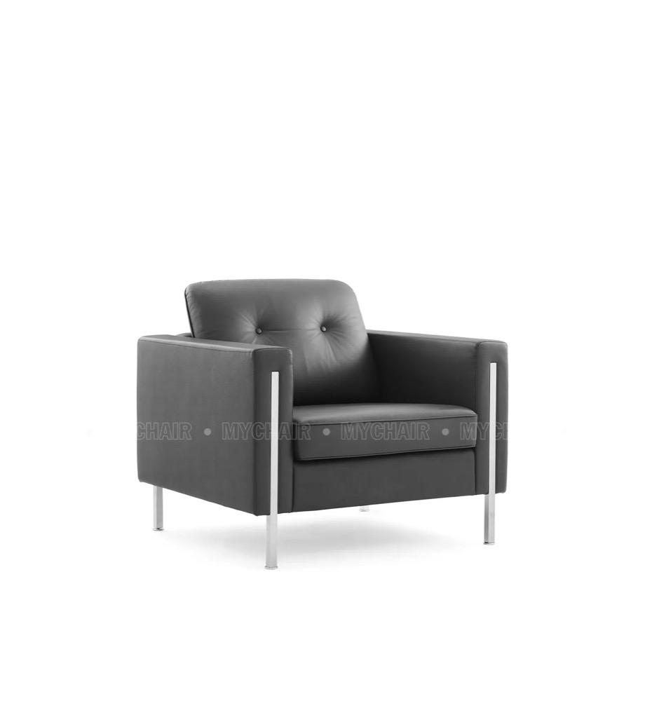 Sofa da đơn MyChair SF013-1 phối cùng bàn ghế làm việc