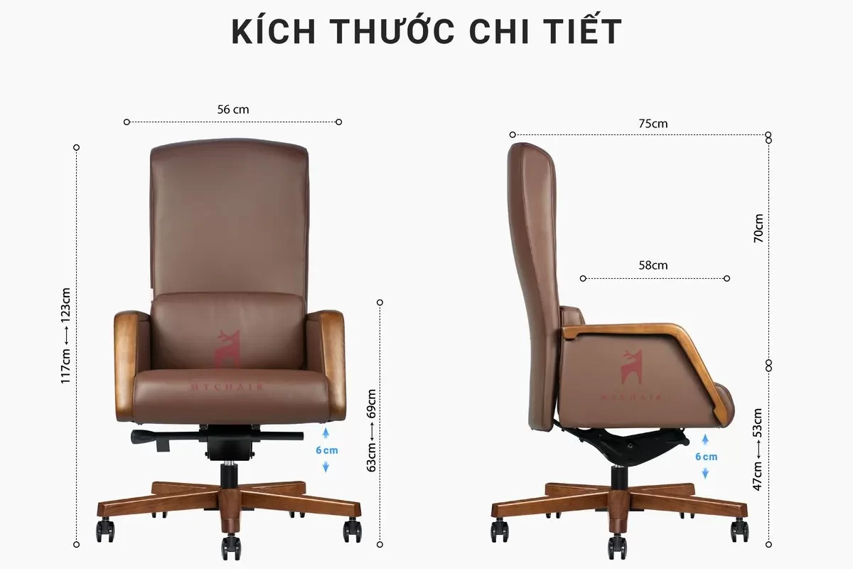 Bản thiết kế 3D bàn ghế giám đốc NO533A