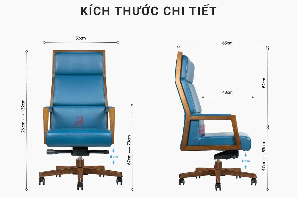 Mẫu thiết kế ghế giám đốc NO613A